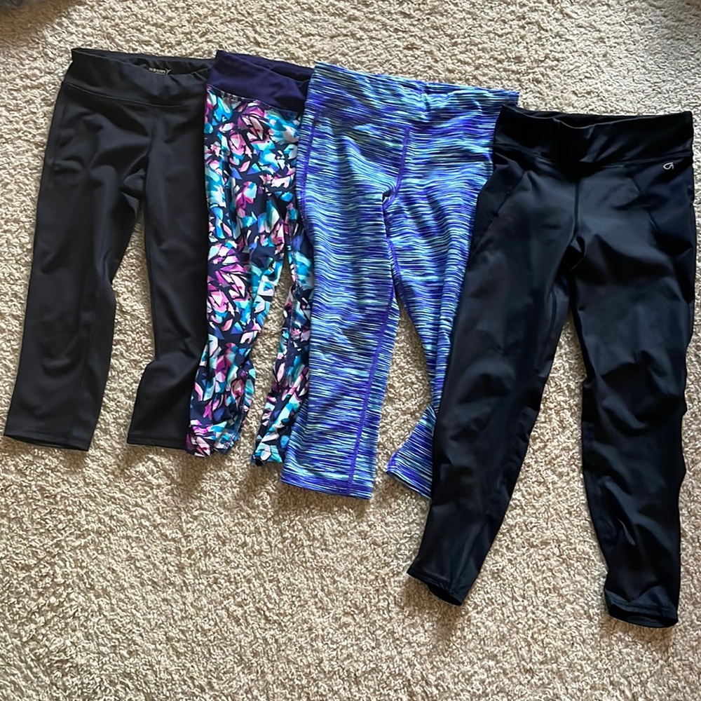 Four pairs of leggings